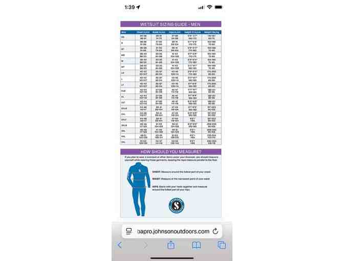WETSUIT: ScubaPro (NEW) - Extra Large (1mm, Men's Sizing)