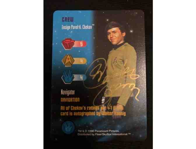 3 AUTOGRAPH: Star Trek "Chekov" (Walter Koenig, Promo Card) - Photo 1