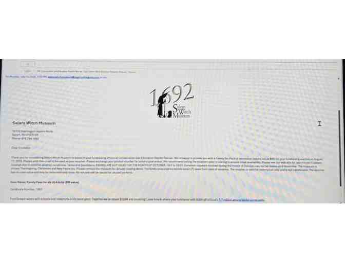 TICKETS: 6 FREE ("Salem Witch Museum") - Free Shipping - Photo 4