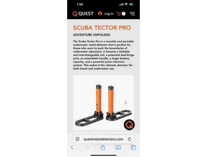1 METAL DETECTOR: "Underwater, Scuba Tector PRO" - Photo 5