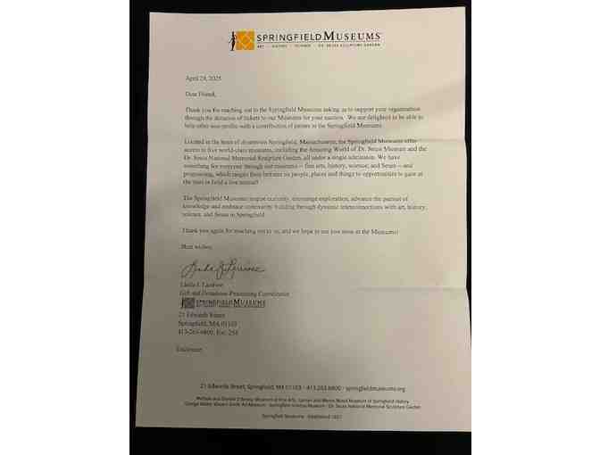 MUSEUM: Free, 4 Tickets (Springfield Museum, 4 Admissions) - Photo 4