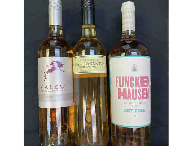 Rose and White Wines, 6 Bottles