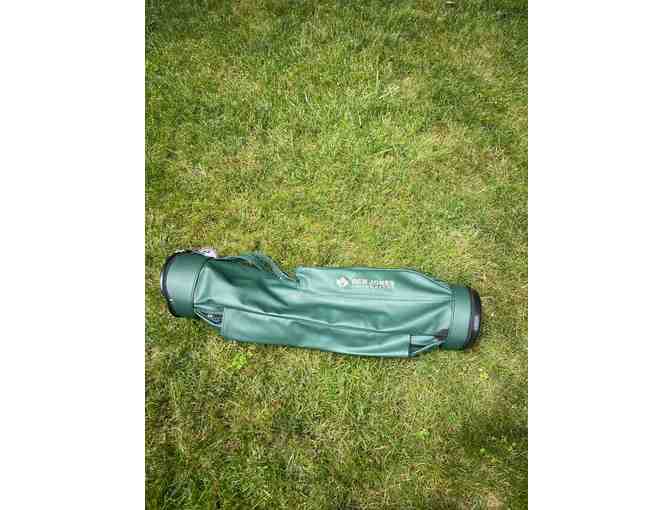 Ben Jones Foundation Embroidered Leather Golf Bag - Forest Green