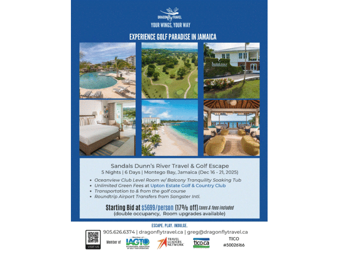 Sandals Dunn's River Travel and Golf Escape