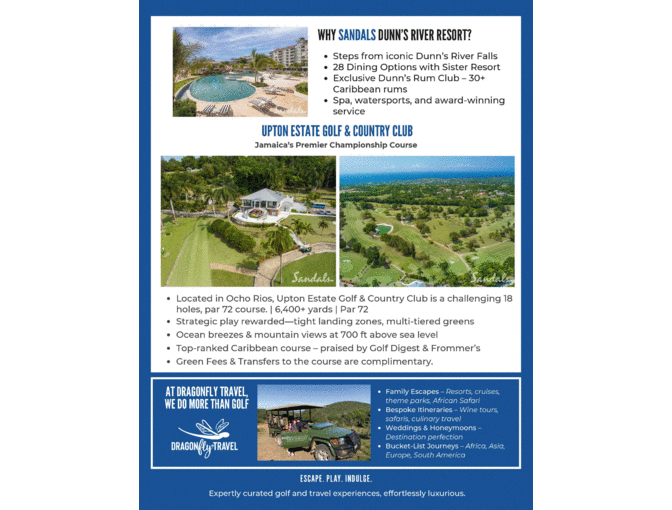 Sandals Dunn's River Travel and Golf Escape