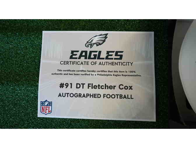 Fletcher Cox Autographed Football