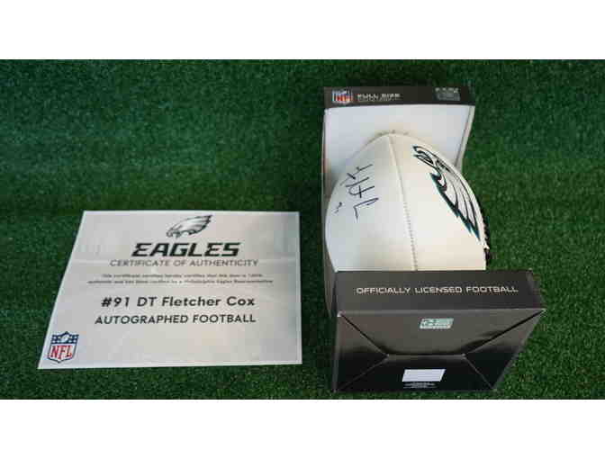 Fletcher Cox Autographed Football