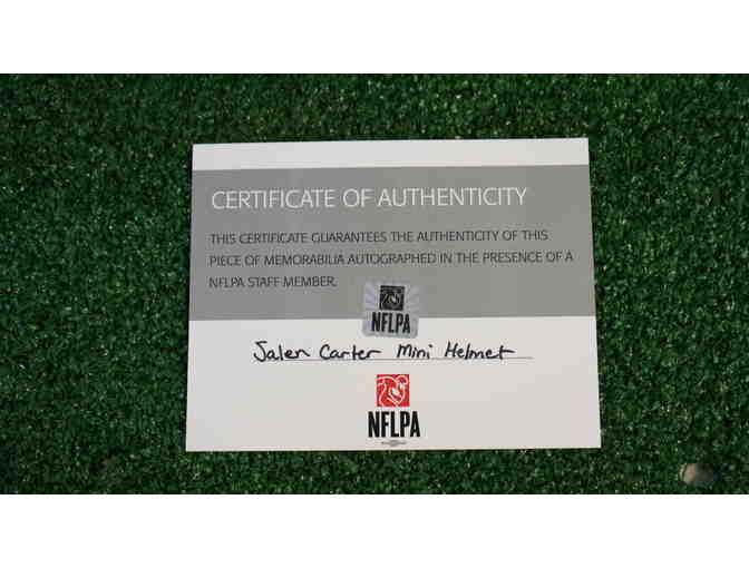 Jalen Carter Autographed Mini Helmet
