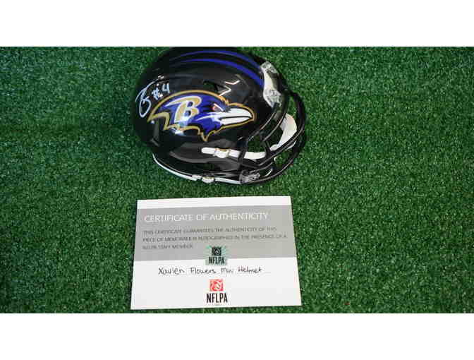 Xavien 'Zay' Flowers Signed Mini Helmet