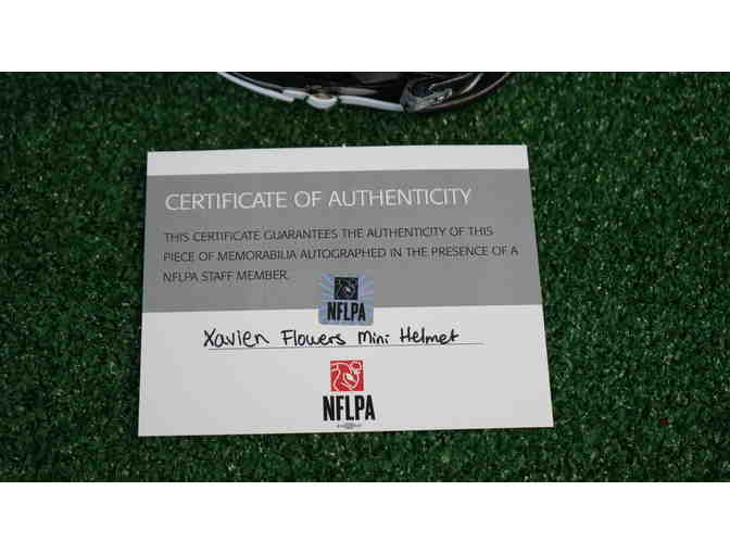 Xavien 'Zay' Flowers Signed Mini Helmet