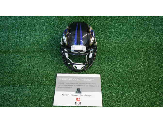 Xavien 'Zay' Flowers Signed Mini Helmet