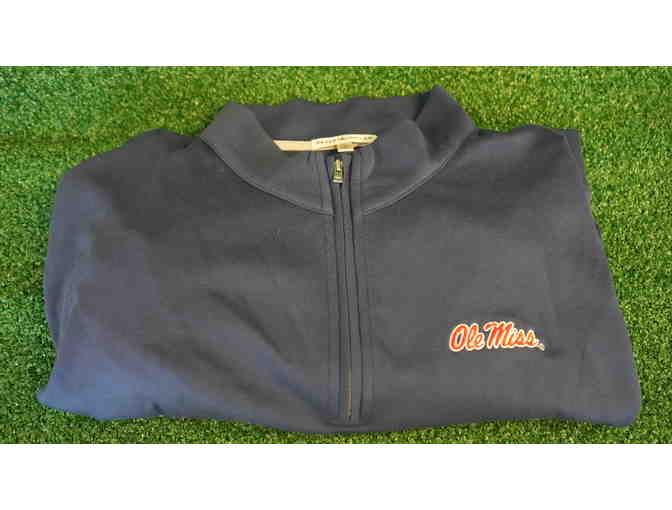 Ole Miss Peter Millar Men's Quarter Zip Size 2XL - Photo 1