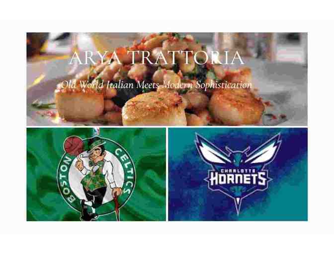Celtics v. Hornets and Dinner at Arya Trattoria for 4 - Photo 1
