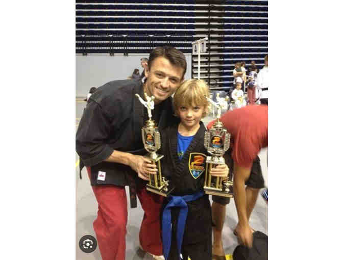 One month of private + group karate lessons + gi (the outfit)