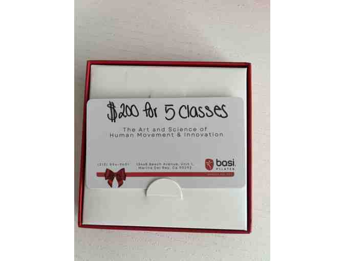 5 Session Class Package to BASI Pilates MDR