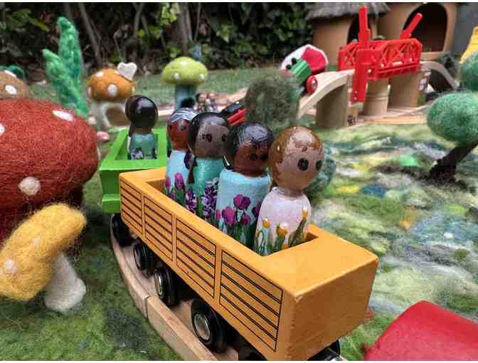 Wooden Train Set & Felted Playscape - OCS Legacy Item