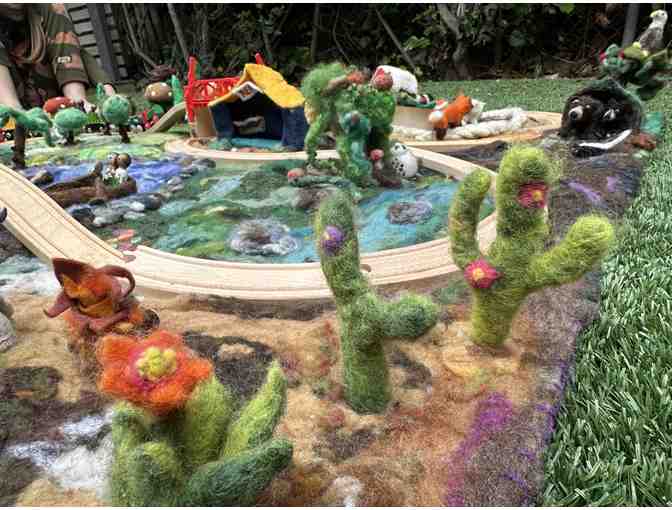 Wooden Train Set & Felted Playscape - OCS Legacy Item