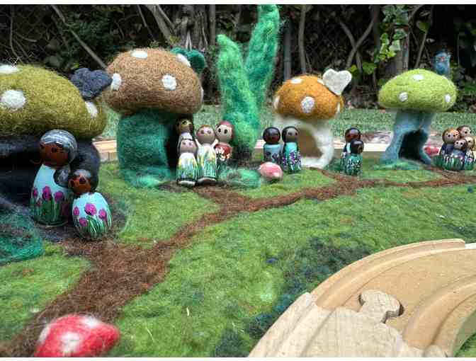 Wooden Train Set & Felted Playscape - OCS Legacy Item