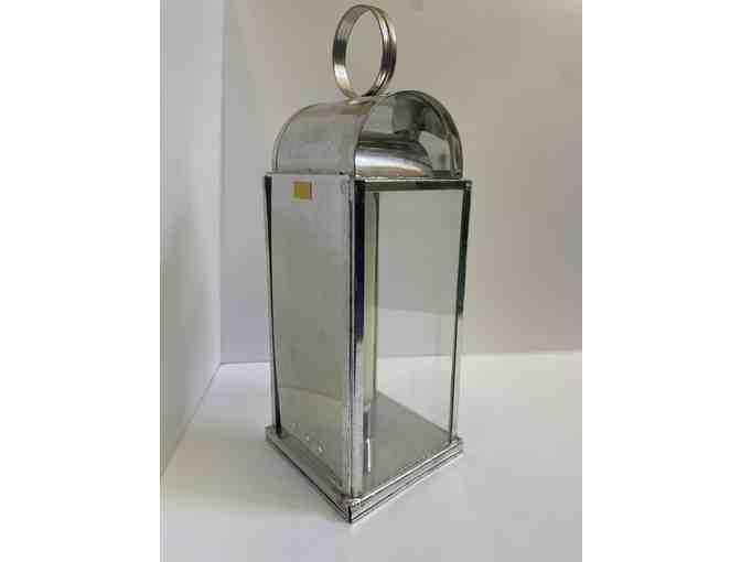 Handmade Tin and Glass Lantern
