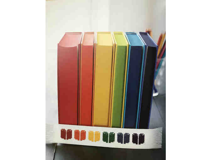 Ms. Switek: Create a book-themed cross stitched bookmark