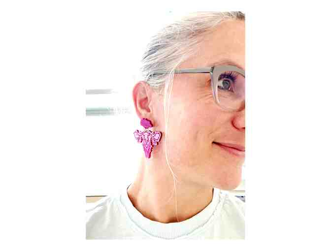 Floral Uterus Earrings by LittleKiku