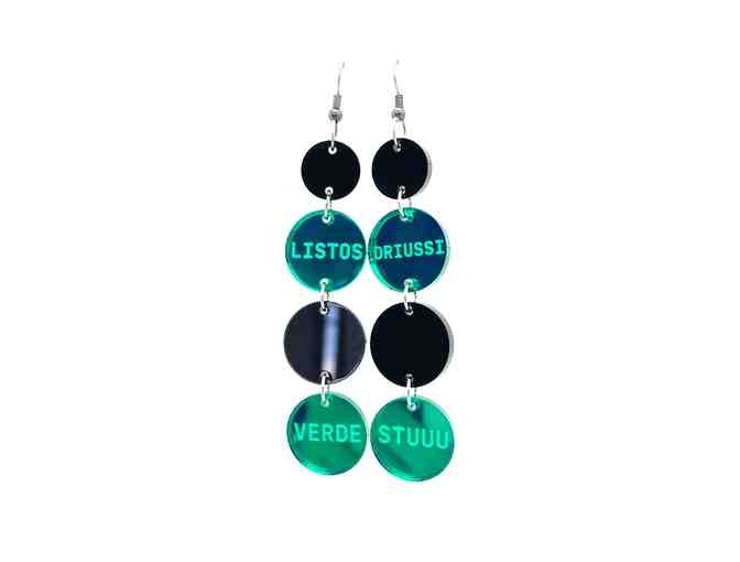 'VERDE' Austin FC Earrings by LittleKiku #1