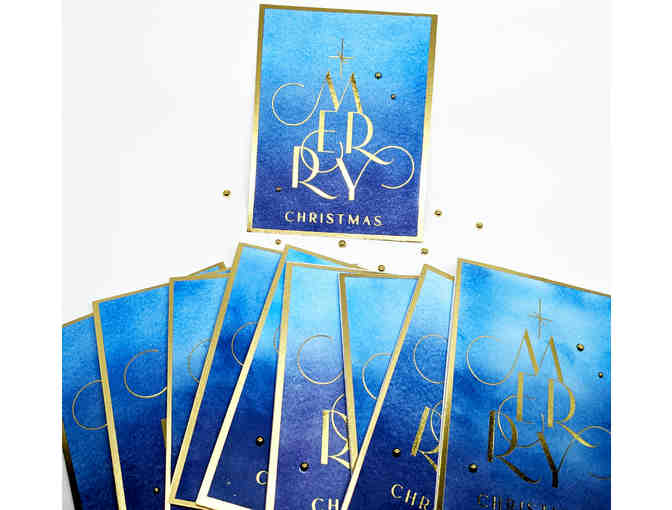 Set of 10 Handmade Christmas Cards