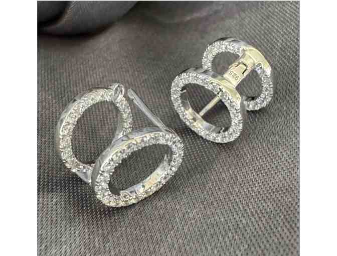 Lovely Lariat Necklace & Earrings Set in Platinum