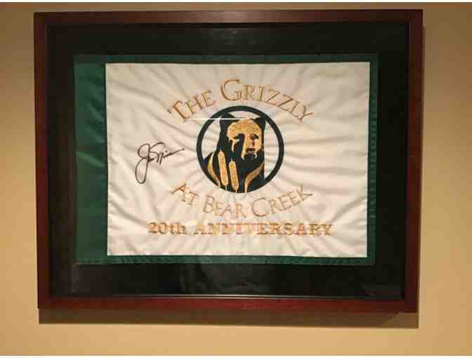 Jack Nicklaus Autographed Golf Flag