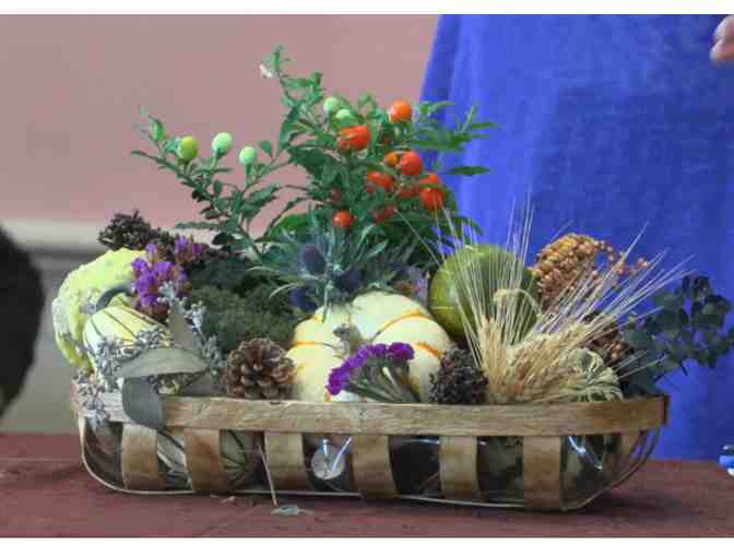 Holiday table or mantel arrangement