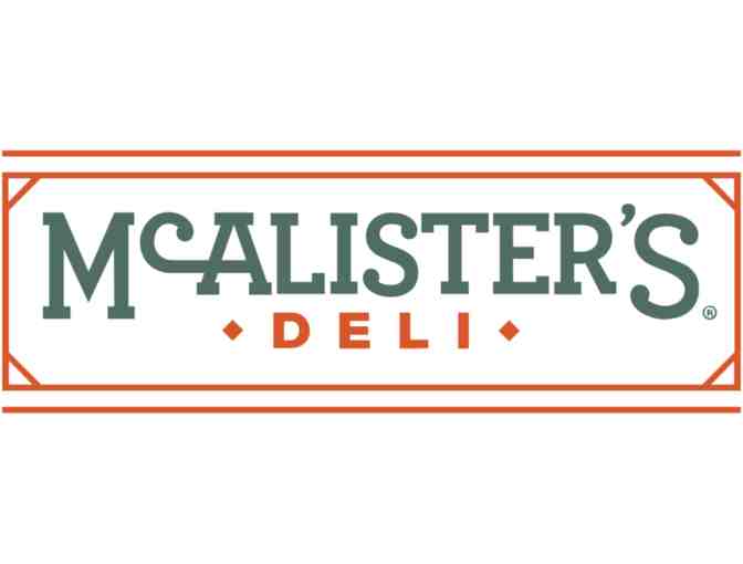 $25.00 McAlister's Deli Gift Card - Photo 1