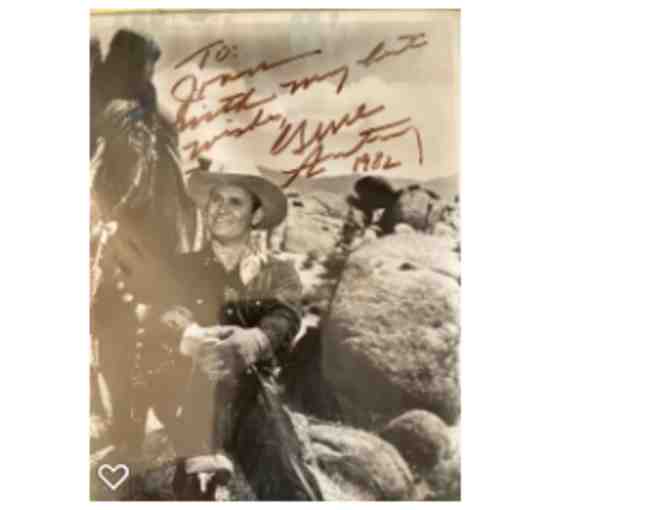 AUTOGRAPHED Photos of Jimmy Stewart, Gene Autry and Four Aces