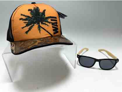 Calabash Wearable Wood Cap and Bamboo Works Sunglasses