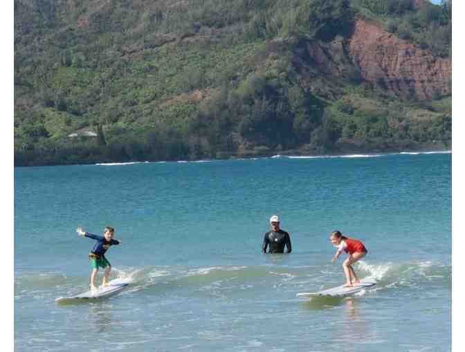 Hanalei Surf School Paddle Boarding for 4