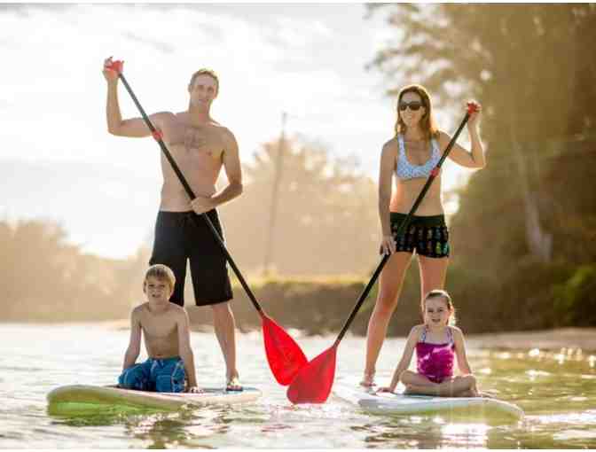 Hanalei Surf School Paddle Boarding for 4