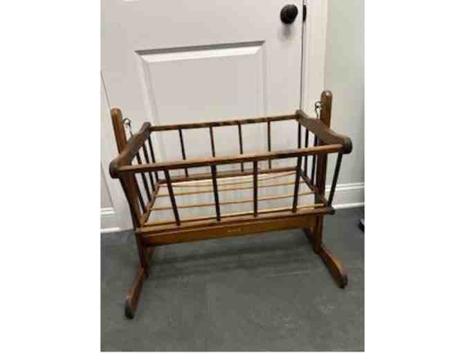 Vintage Whitney Bros. Swinging Doll Cradle