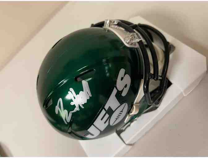 NY Jets autographed mini helmet - Breece Hall, #20