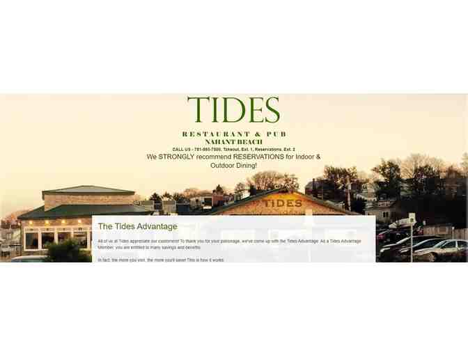 $50 Tides Gift Certificate