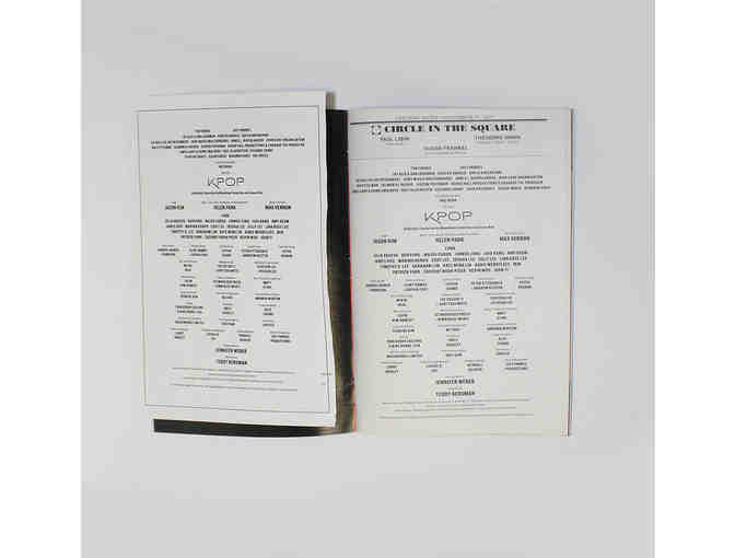 Broadway cast-signed KPOP RTMIS cover Playbill