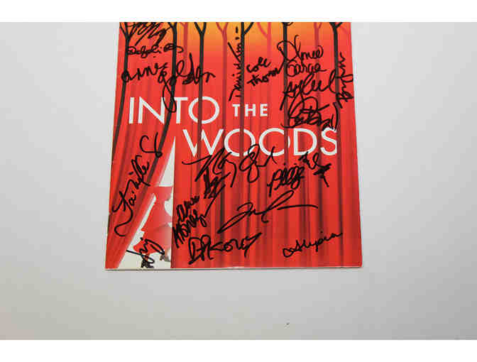 Sara Bareilles, Gavin Creel, Patina Miller & cast-signed Into the Woods Playbill