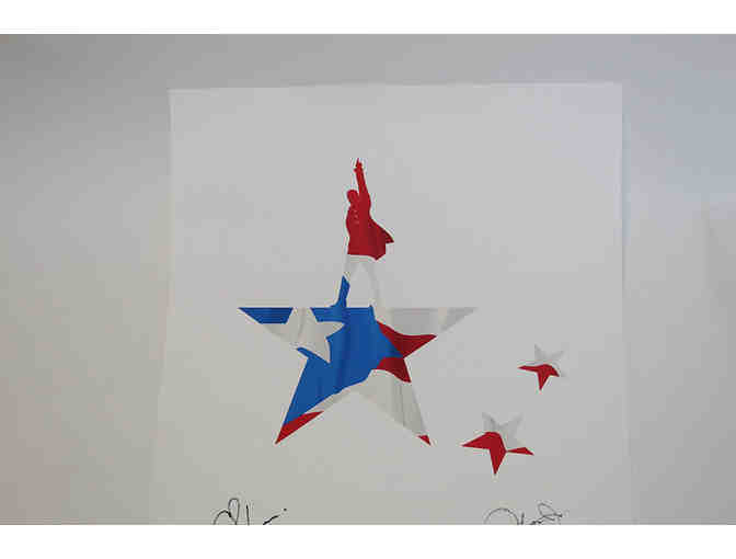 Lin-Manuel Miranda, Rene Elise Goldsberry, Ariana DeBose & signed Hamilton Puerto Rico rare print