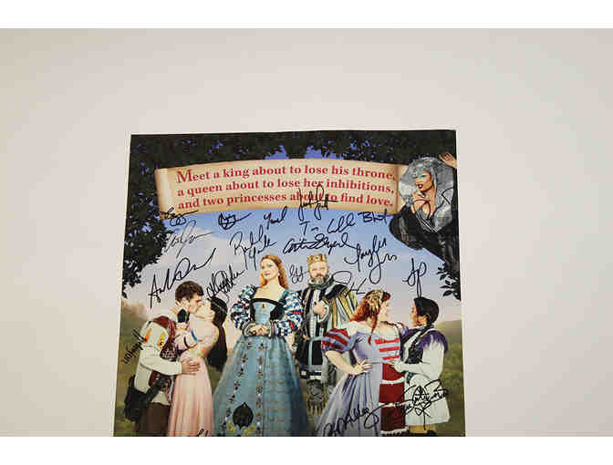 Bonnie Milligan, Peppermint & cast-signed Head Over Heels Broadway poster