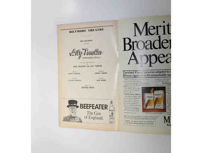 LIly Tomlin signed Appearing Nitely Playbill