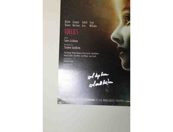 Stephen Sondheim signed Follies 2001 Broadway poster