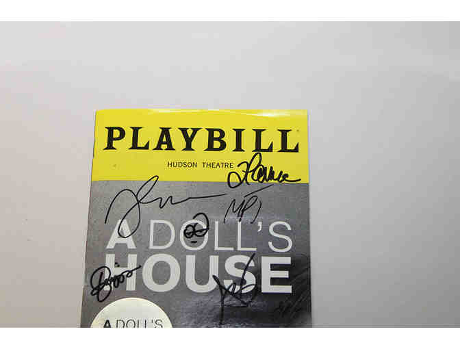 Jessica Chastain, Arian Moayed & full cast-signed A Dolls House Opening Night Playbill