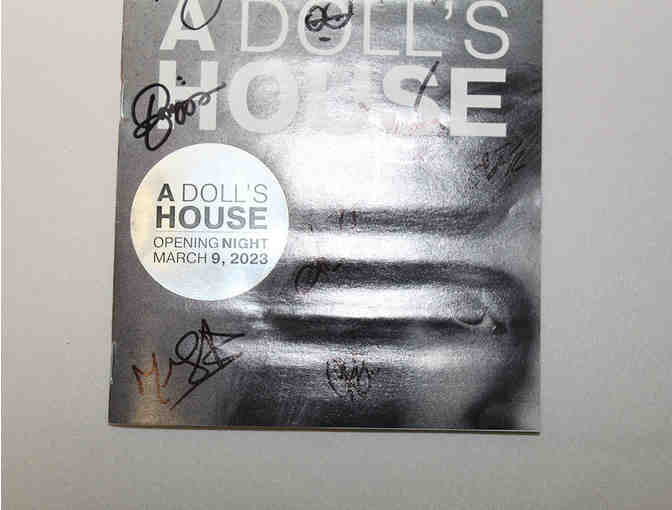 Jessica Chastain, Arian Moayed & full cast-signed A Dolls House Opening Night Playbill