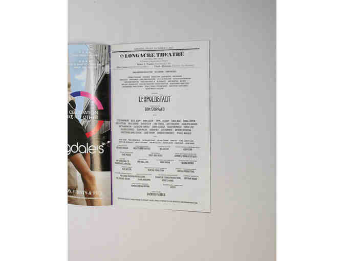 David Krumholtz & partial Broadway cast-signed Leopoldstadt Opening Night Playbill