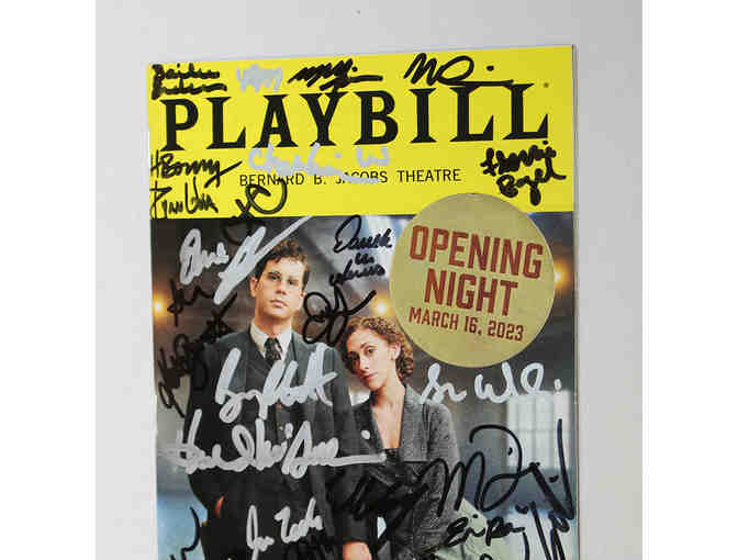 Ben Platt, Micaela Diamond & cast-signed Parade opening night Playbill