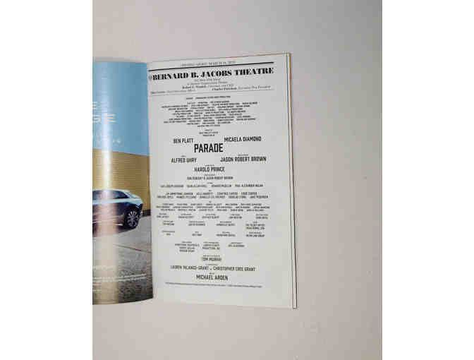 Ben Platt, Micaela Diamond & cast-signed Parade opening night Playbill