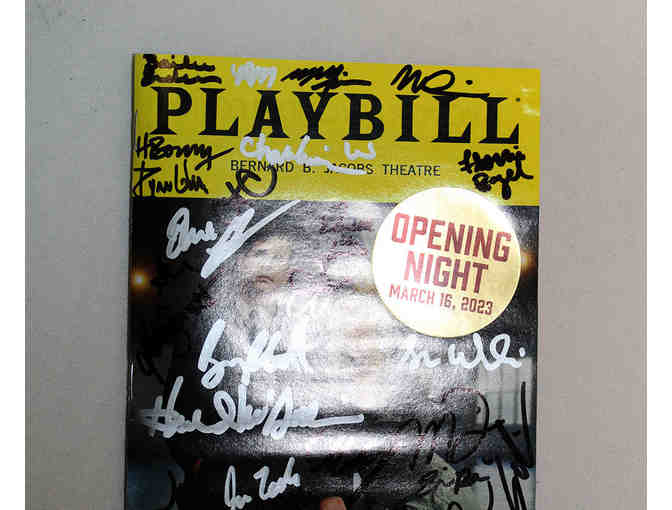Ben Platt, Micaela Diamond & cast-signed Parade opening night Playbill
